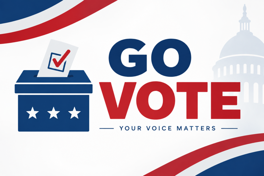 Go vote, your voice matters.